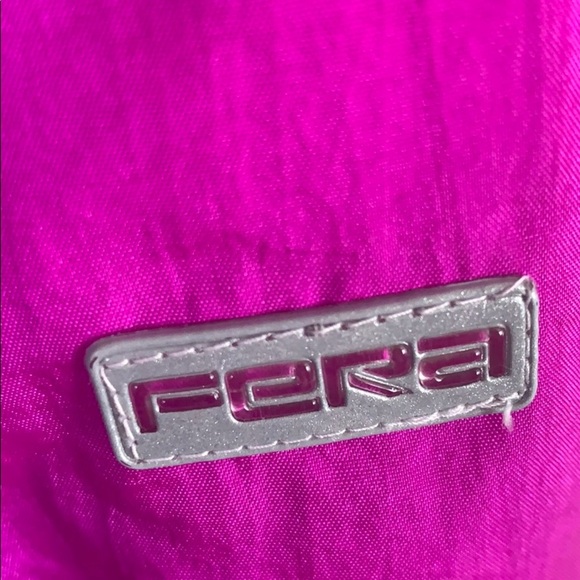 FERA SKI WEAR puffer jacket size 8 black pink snow winter clip - Picture 9 of 16